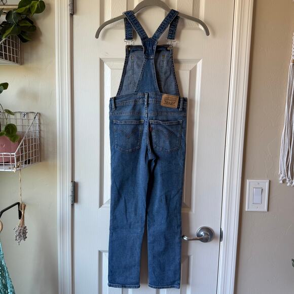 Levi's Girlfriend Denim Overalls Girls 7 - Picture 7 of 10